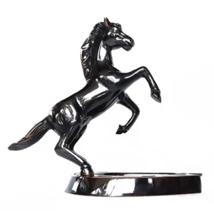 Luxury Brass Ashtray with Horse Motif – Handcrafted Vintage Decor by Ornaterra
